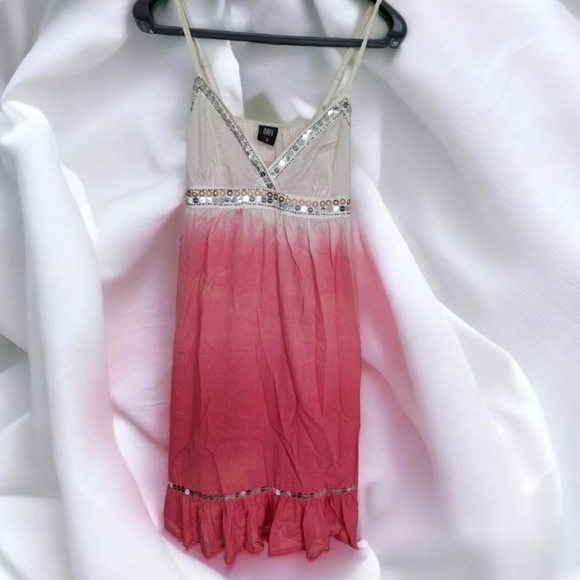 bay trading Dresses & Skirts - Y2k Bay trading ombre hand dyed summer dressUk 10Sequined detail Bnwt